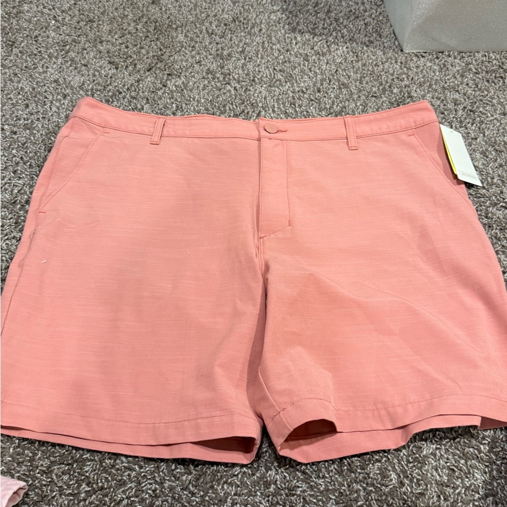 🌽Men's reddish Pink golf Shorts